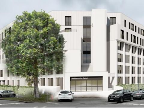 CLOS DU CEDRE - REHABILITATION DE BUREAUX EN LOGEMENTS ETUDIANTS ET SURELEVATION 