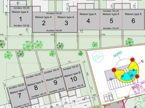 Construction de 10 maisons jumelées à BOURGUEBUS (14)