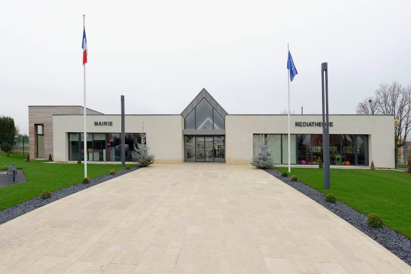 Construction d’une mairie et d’une bibliothèque à Fontaine Etoupefour (14)